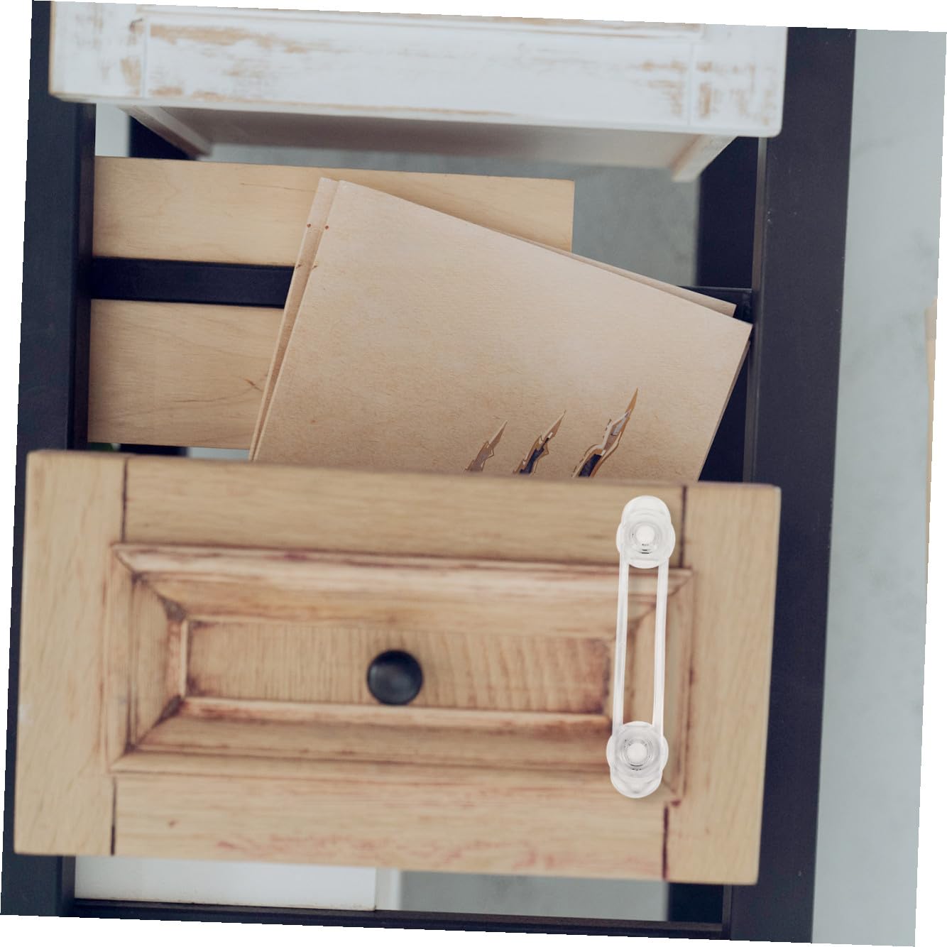 VICASKY 30stücke Kindersicherheitsriegel Selbstklebende Schubladensicherung Für Möbel Kühlschrank Und Schrank Anti-einklemm-funktion Für Kleinkinder Einfache Installation Und