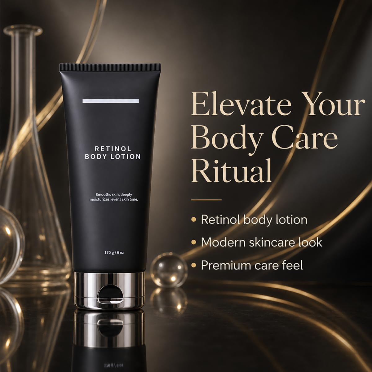 Retinol Body Lotion Firming Moisturizer for Crepey Skin, 170g/6 oz