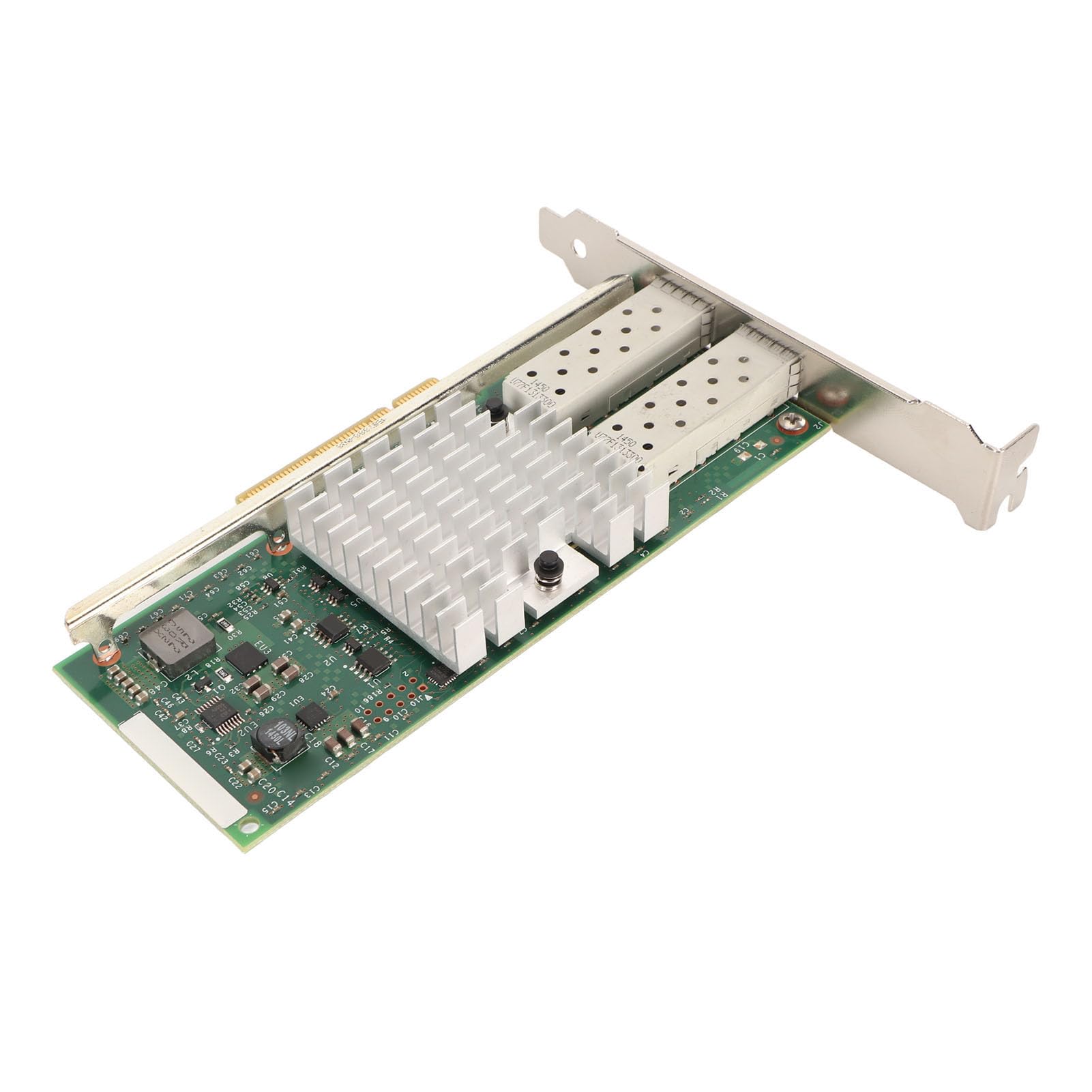 Cuifati Karta Sieciowa PCIe 10Gbps 2 Porty SFP+, 82599, do Serwera | Adapter serwerowy z PCI Express X8, Plug and Play, do komputerów stacjonarnych, stacji roboczych i serwerów