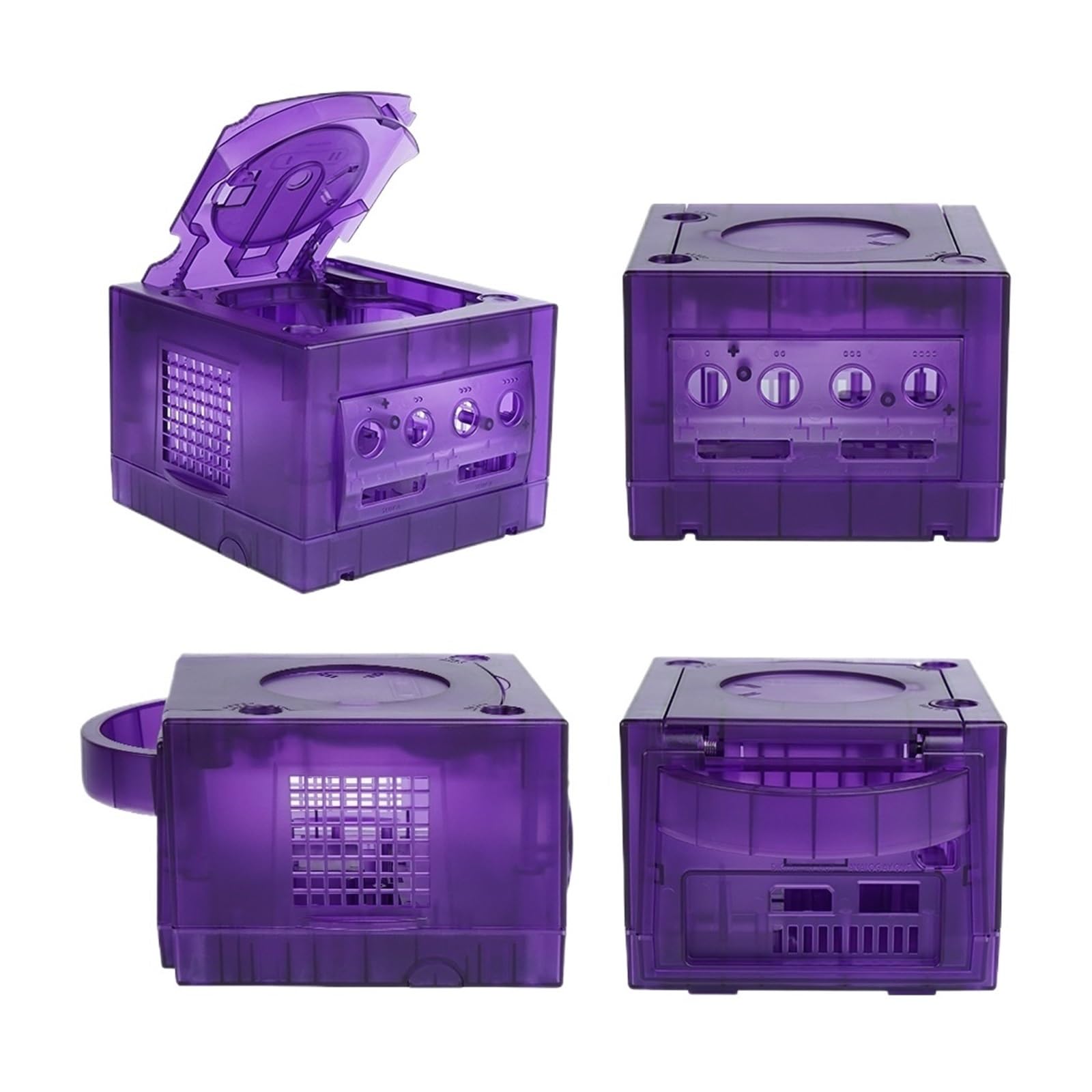 Coque De Remplacement Noire Translucide Violette, Étui Transparent - Compatible avec Gamecube NGC GC(Ice Blue)