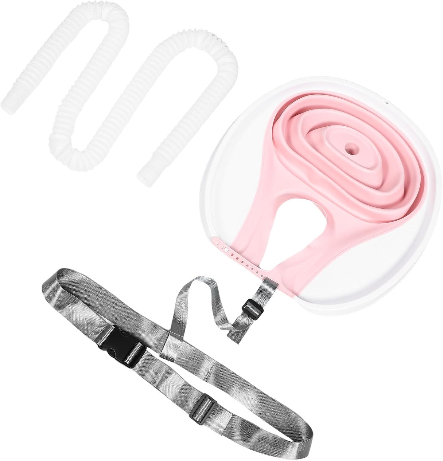 Pink Plastic Portable Foldable Shampoo Basin for Bedridden Users