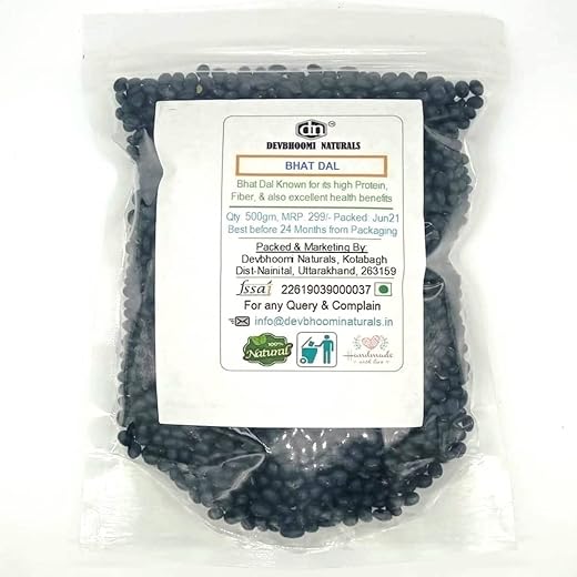 Devbhoomi Naturals 100  Pure and Natural Bhatt Dal / Black