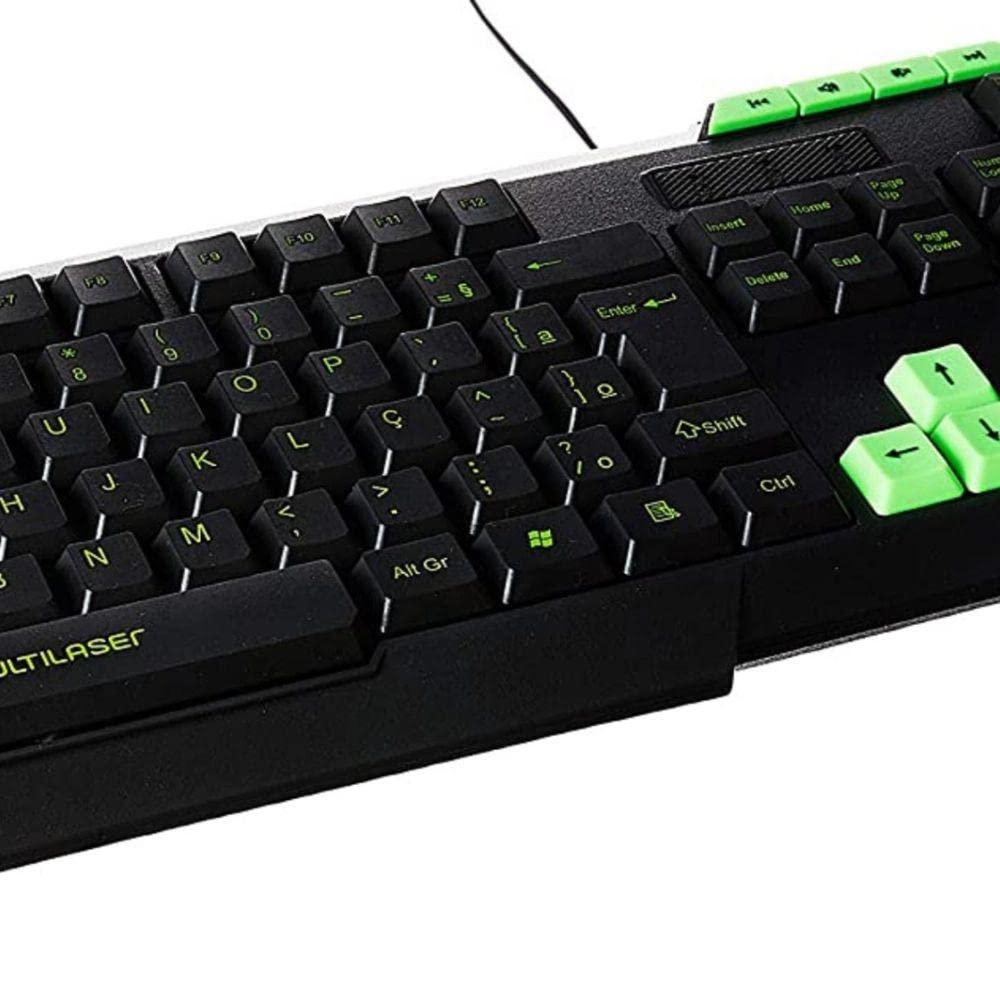 Teclado Gamer Multimídia Slim Verde Multi - TC243 | Amazon.com.br