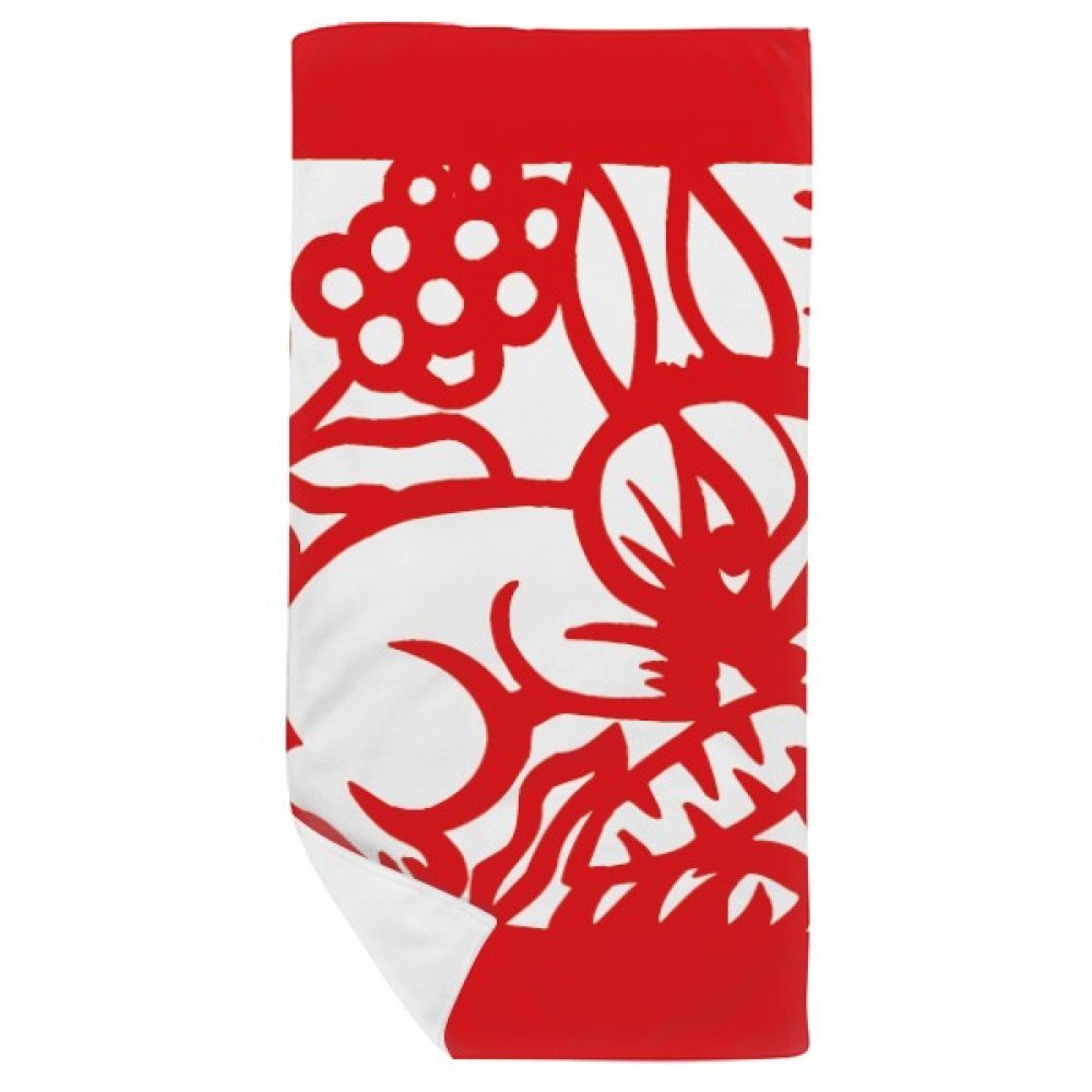 Serviette de Bain douce motif Lapins pour un rituel bien-être après la douche