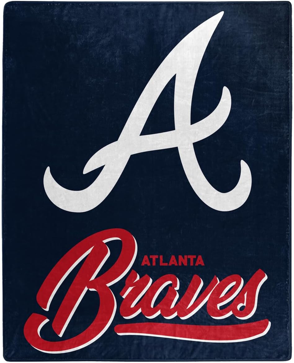 Northwest 1MLB/07070/0002/RET: Raschel 50X60 Signature - Braves