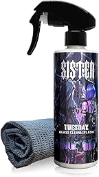 【SISTER】TUESDAY『 洗車機後の窓ガラスにはコレ！ 』ガラスクリーナー&撥水剤 窓 コーティング 車 撥水 コーティング 洗車機後仕上げ ワッフルタオル付 悪魔の姉妹