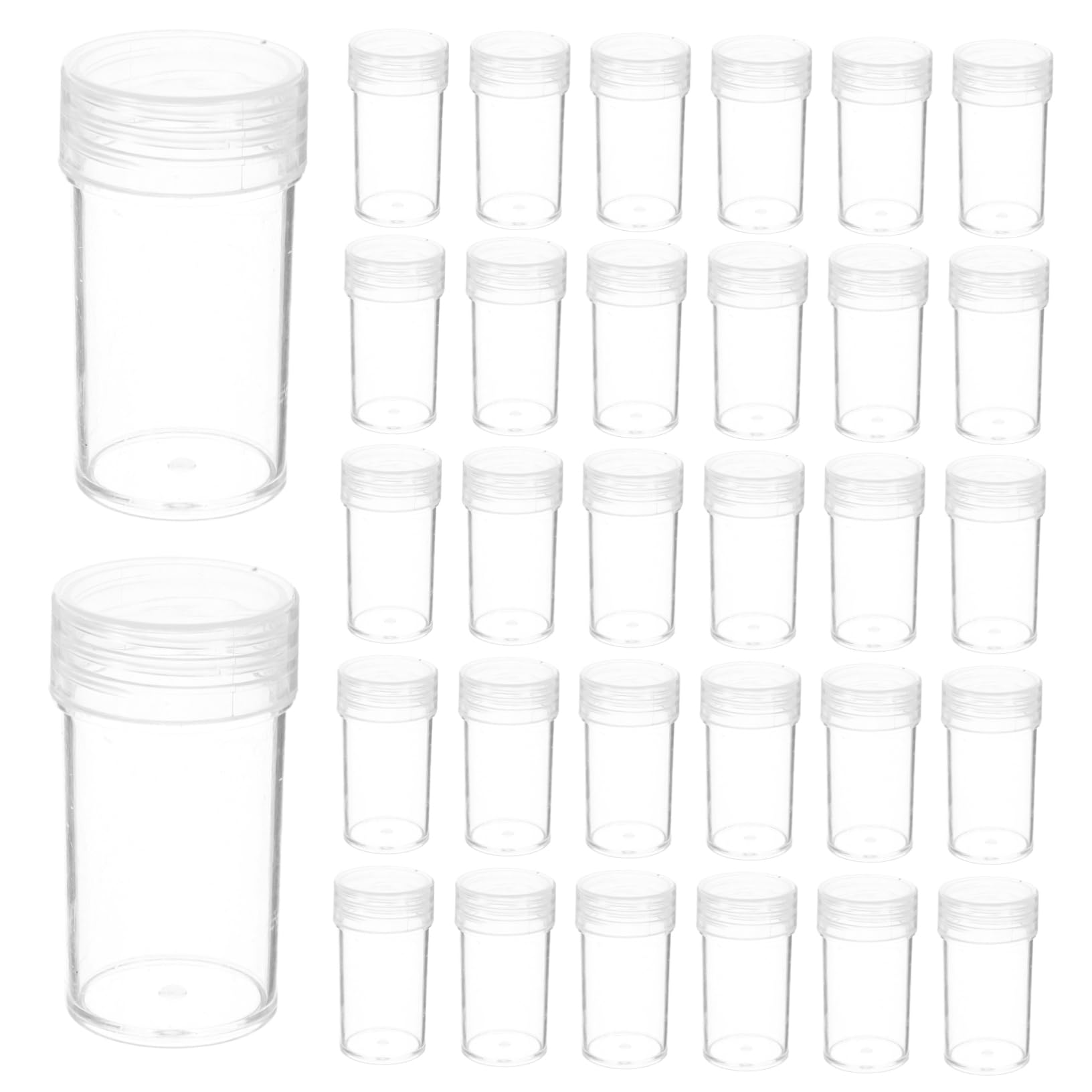 UPKOCH Scatole di Plastica Trasparenti da Scomparti per Conservare Semi con Etichette Numerate Organizer per Pacchetti e Piccoli Oggetti come Gioielli e Perline