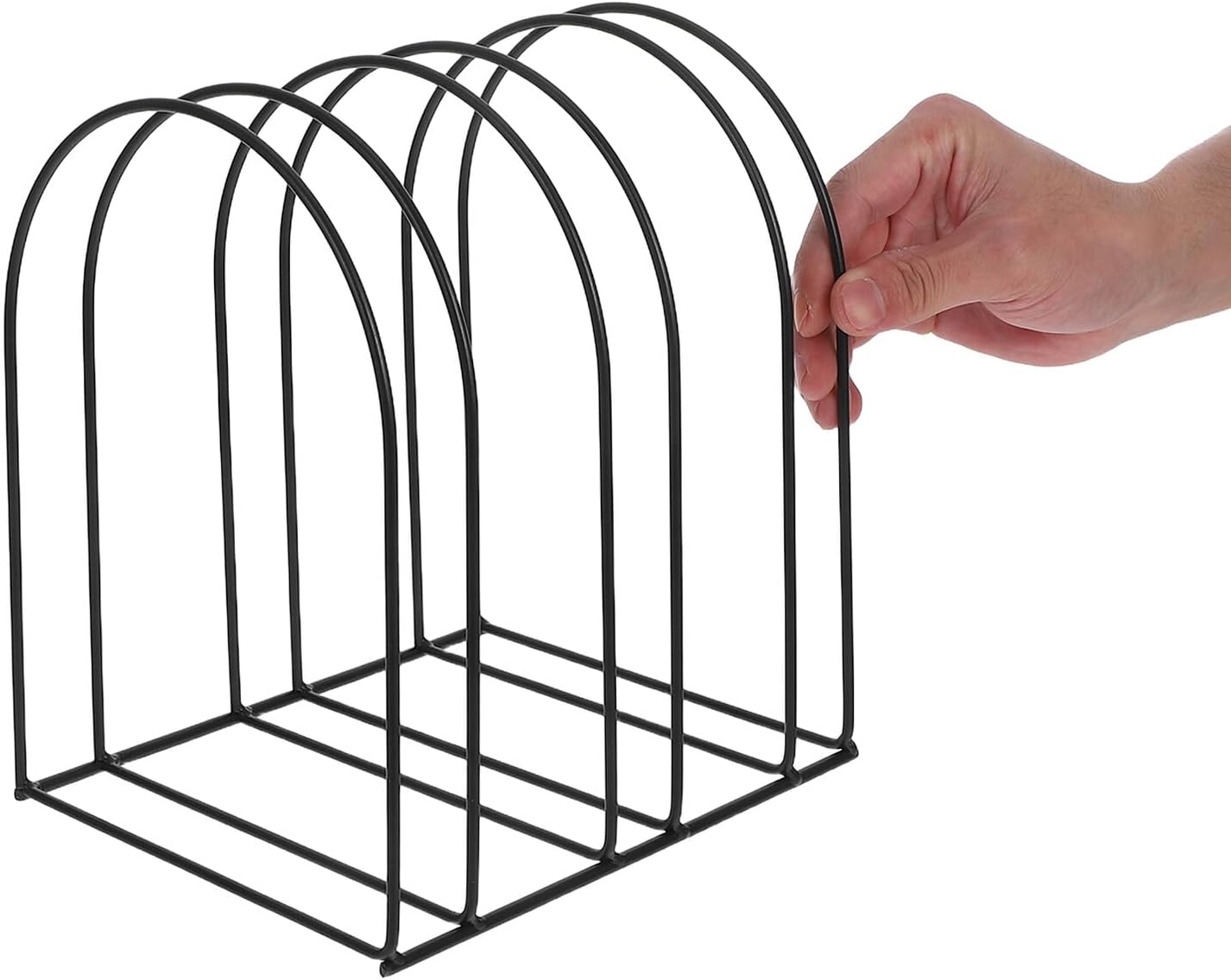 2pcs Metal Wire Hat Rack for Beanie and Knitted Hats for Woolen Caps Black Storage Organizer for Home and Closet