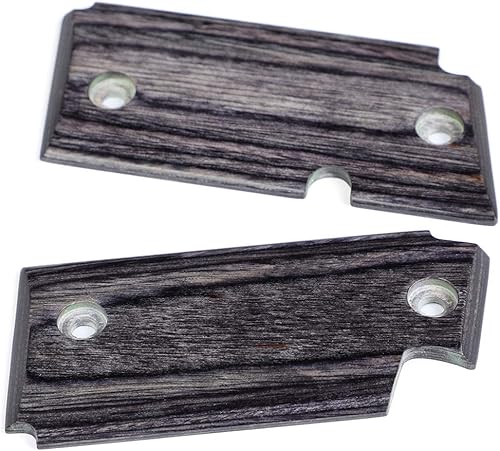 Miniatura 5 de Cool Hand Empuñaduras de madera pulida de repuesto compatibles para Sig Sauer P238, tornillos de empuñadura de pistola dorados incluidos, sin corte