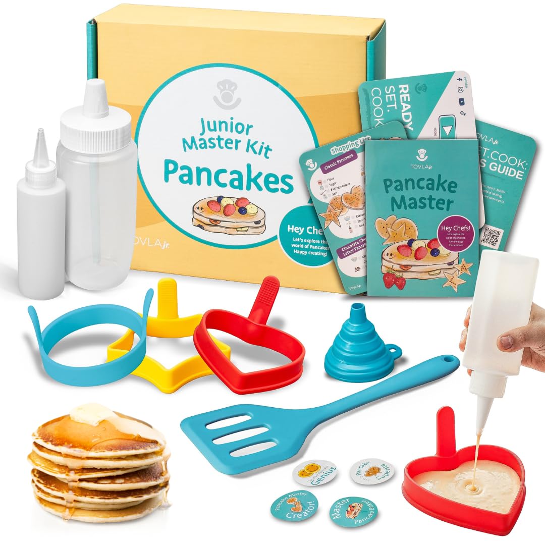 Tovla Jr. Kids Pancake Making Kit | Learn to Cook Breakfast | Ages 5-12