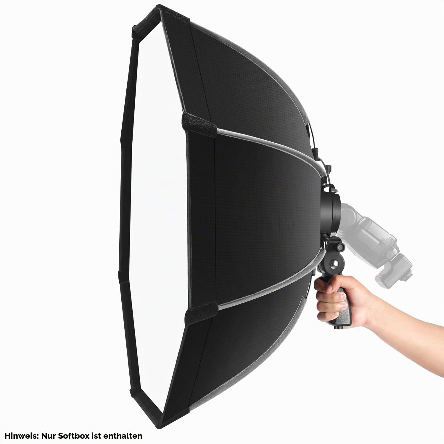 NEEWER 65cm achteckige Softbox mit Schnellverschluss, mit S-Typ Halterung, Tragetasche, kompatibel mit NEEWER TT560 NW880 NW600 NW620 NW700 NW-670 750II und Q3 AD200Pro Flash Strobes-SF-RP26