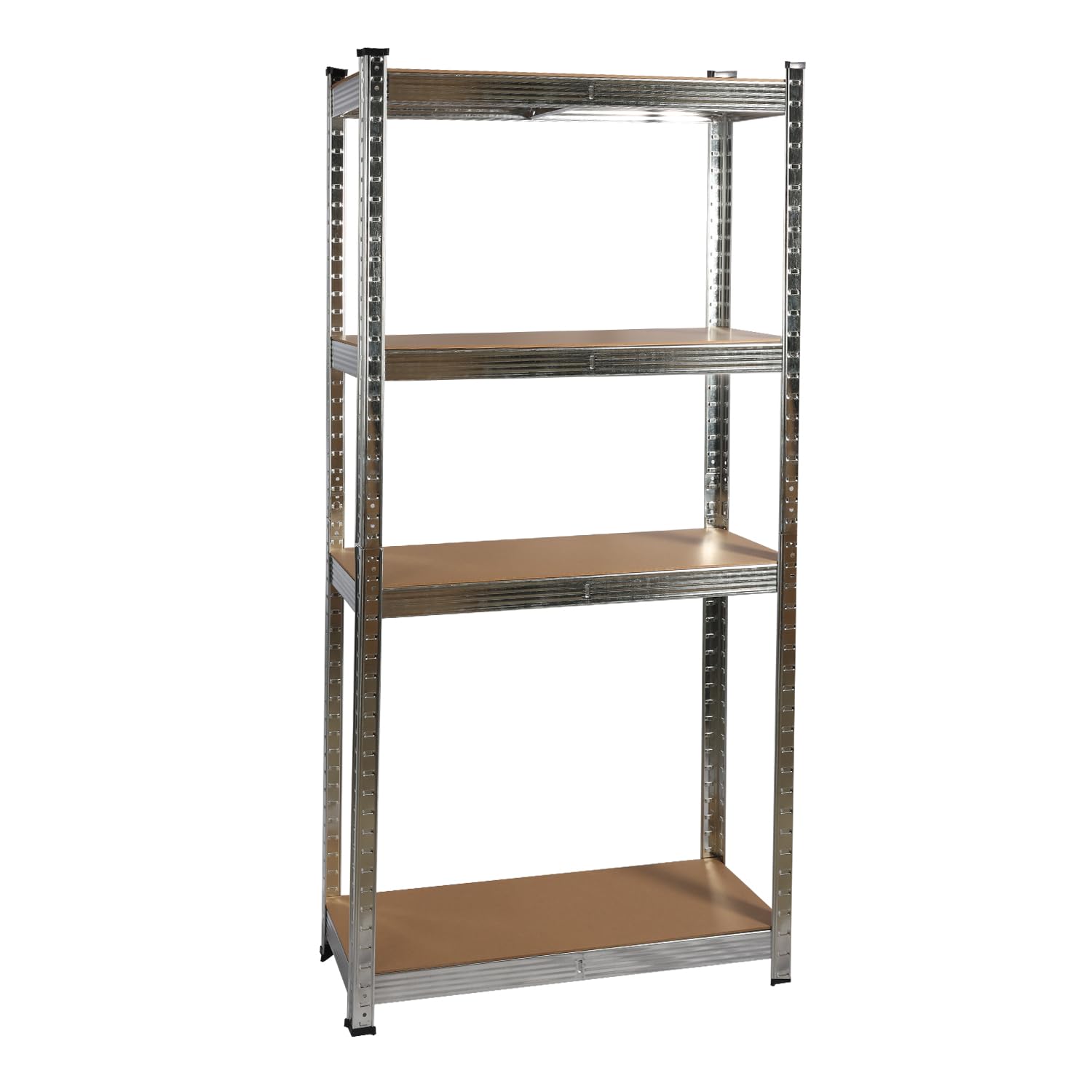 COZYBRITE Garage Shelving Units 4 Tier Heavy Duty Shed Storage Racking Shelf Metal Boltless 175kg Per Shelf 700kg Capacity for Warehouse Workshop Office (75x30x150cm)