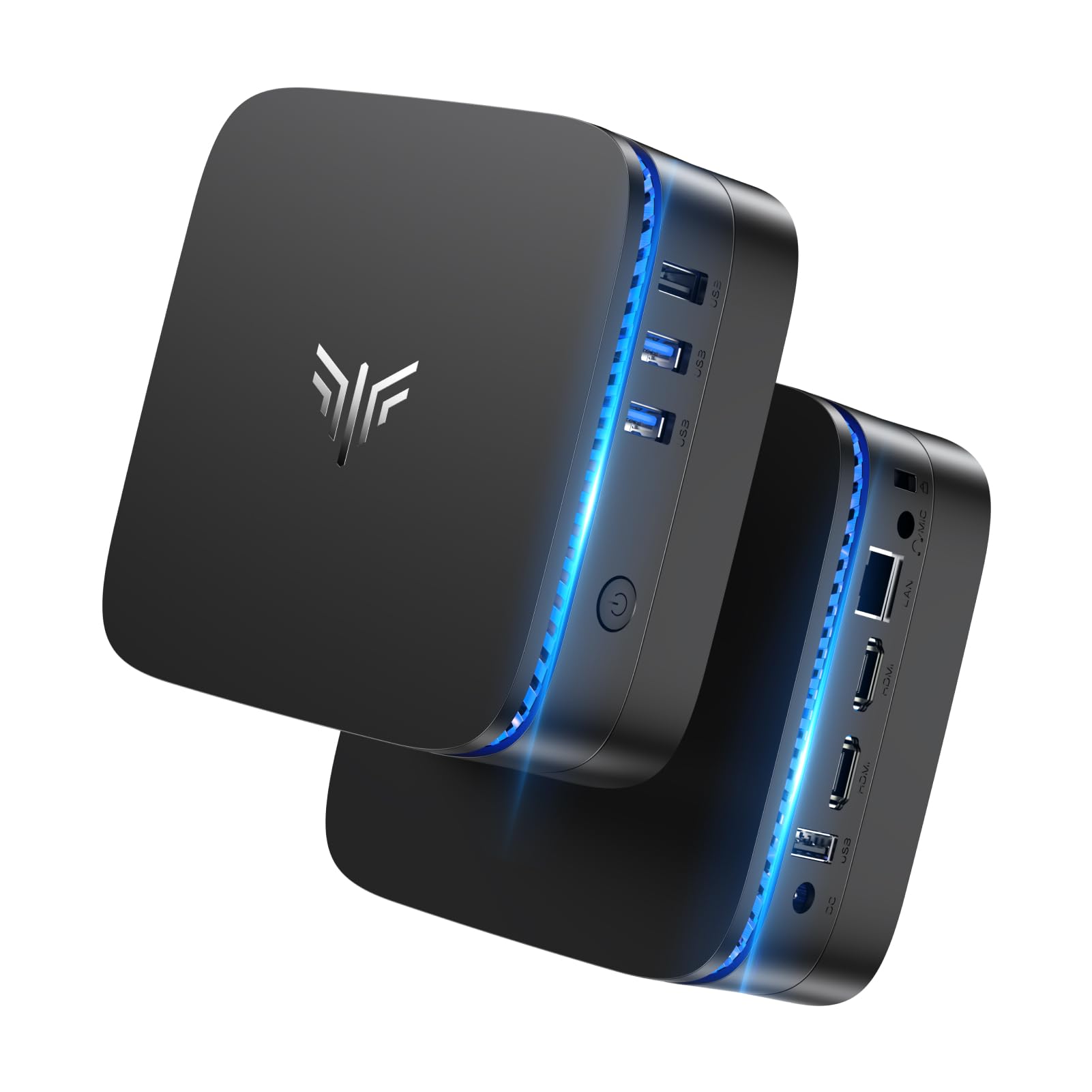 NiPoGi AK1PLUS Mini PC Ιntel Celeron N5030 (MAX 3,1GHz)12GB RAM+256GB SSD | Meglio di N3350/N3450 Due Display 4K@60Hz ,Supporto 2.5" SATA3.0 SSD WiFi 5+BT4.2 LAN Lavoratori Da Casa e Smart Worker