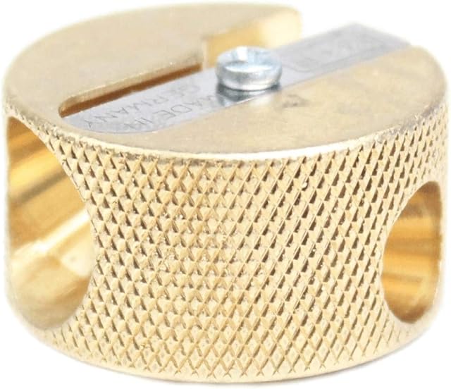 M+R Professional Solid Brass Circular Double Hole Sharpener