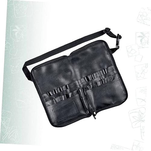 Miniatura 8 de Beavorty Profesional cepillo de maquillaje bolsa de la cintura cosmética de la PU para las mujeres maquillaje cepillo organizador 24 tubos 4