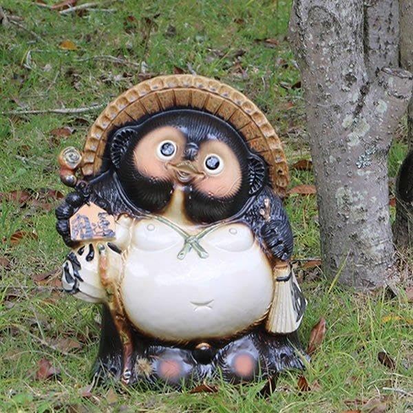 Amazon.co.jp: まるいち本店 信楽焼 13号開運狸 : ホーム＆キッチン