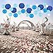 12PCS Paper Lanterns with Assorted Colors and Sizes Paper Lanterns Decorative,Chinese/Japanese Paper Hanging Decorations Ball Lanterns Lamps for Home Decor, Parties, and Weddings (Blue)