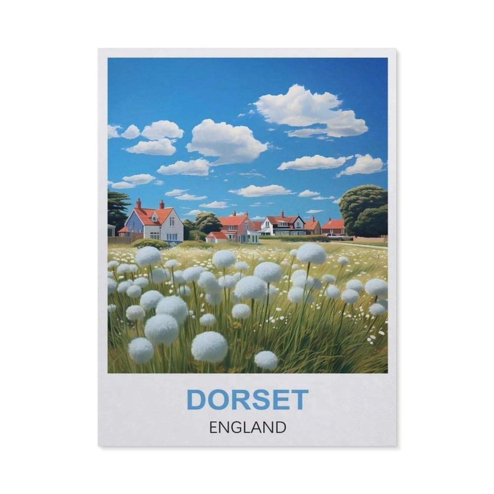 Funny Bathroom Wall Decor Signs，Dorset England(15x30cm）