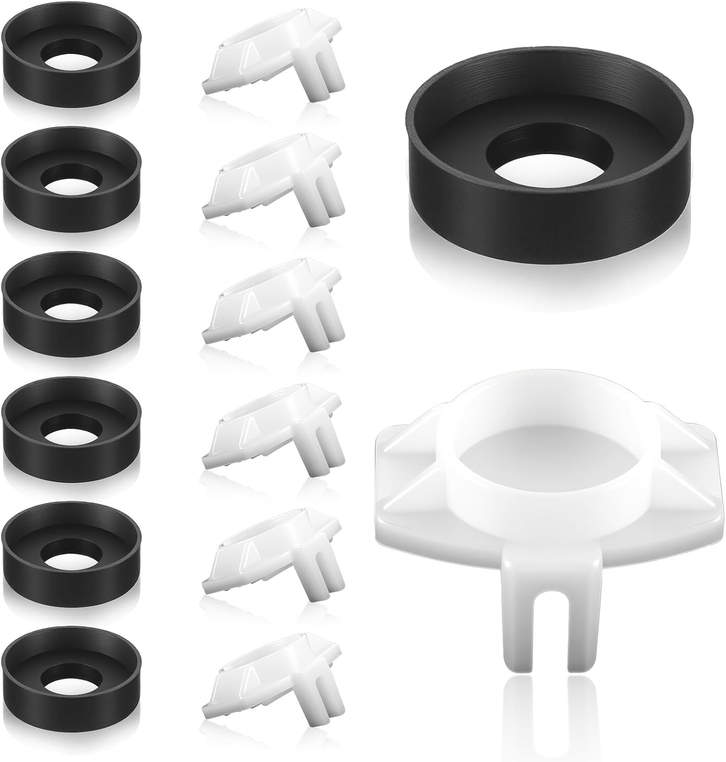 6 Sets Tub Spout Diverter Repair Kit, Shower Diverter Repair Kit Tub Spout with Diverters Tubs Spouts Replacement Repairs Parts for Bathroom Bathtub Faucet Universal Valve Replacements Kits