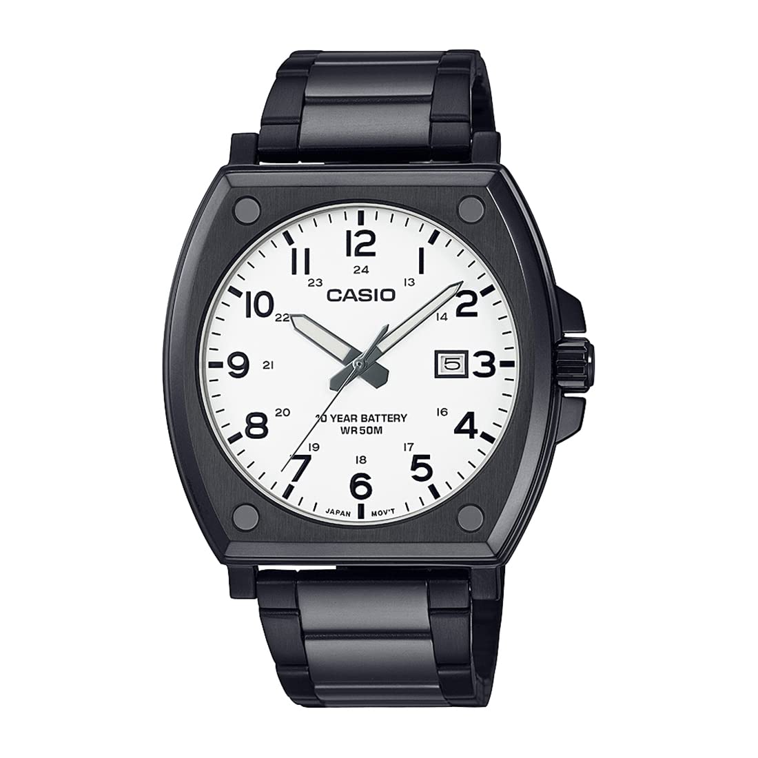 Casio Men Stainless Steel Analog White Dial Watch-Mtp-E715D-7Avdf, Band Color-Black (B0BRTCG7TQ) Amazon Price History, Amazon Price Tracker