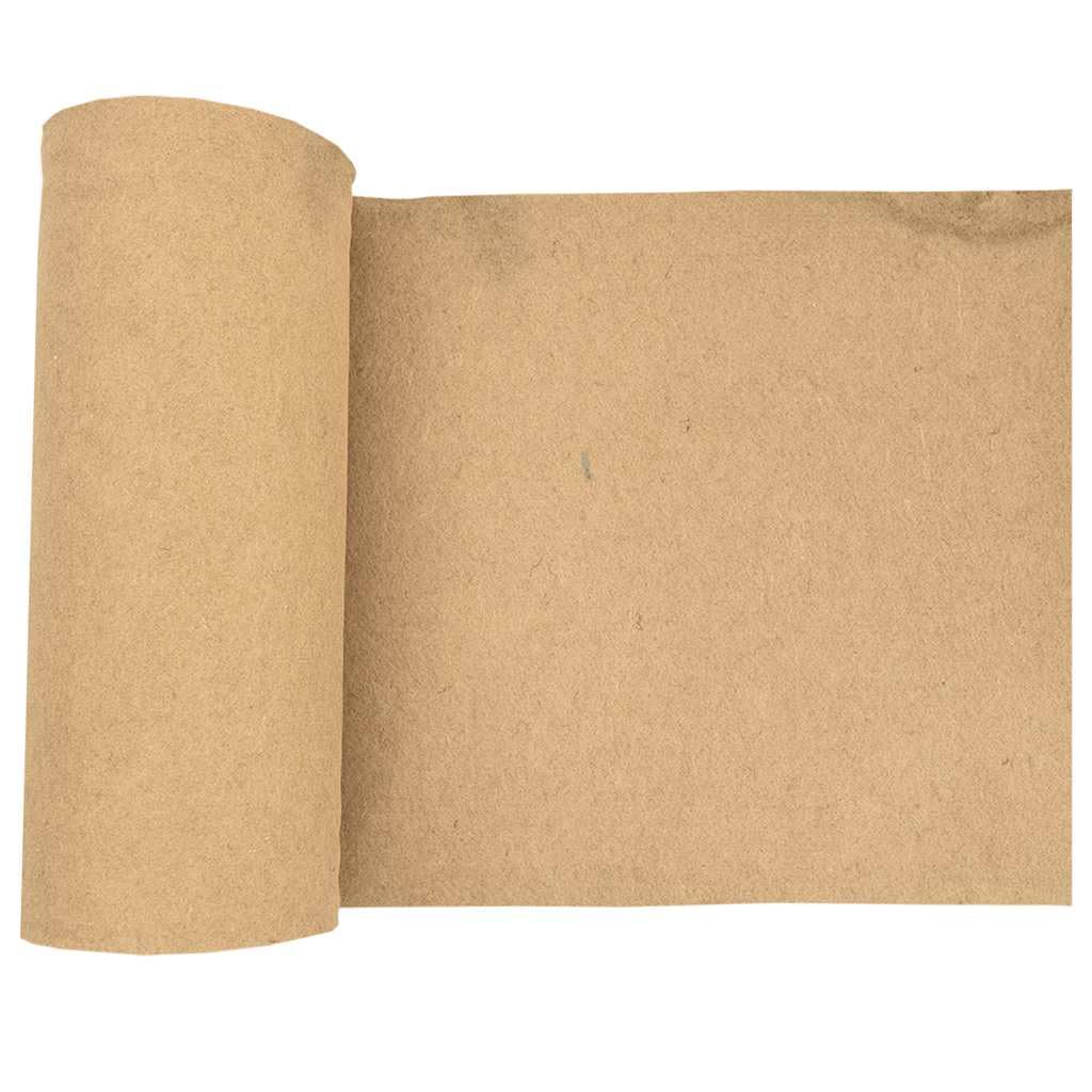 Esterilla para roedores de cáñamo, 1 x 25 m, 5 mm de grosor, se puede cortar y retiene la humedad para suelo de jaula, cama higiénica para conejos, cobayas, hámsters, caja de transporte