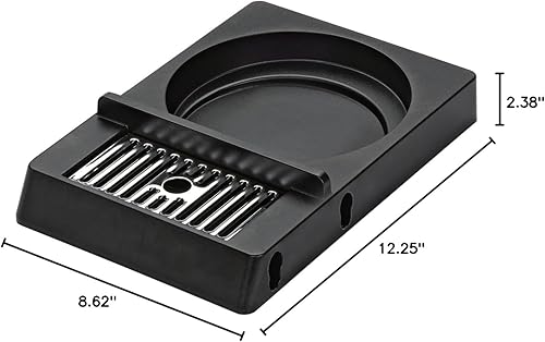 Miniatura 4 de Service Ideas APDT1LBL Estante modular para airpot con bandeja de goteo para 1 Airpot, plástico, negro