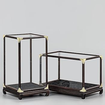 ディスプレイケース　ガラスドーム　天然木　置物　インテリア　工芸品　A3237 楽天市場】ショーケース ディスプレイケース 木製 ガラス