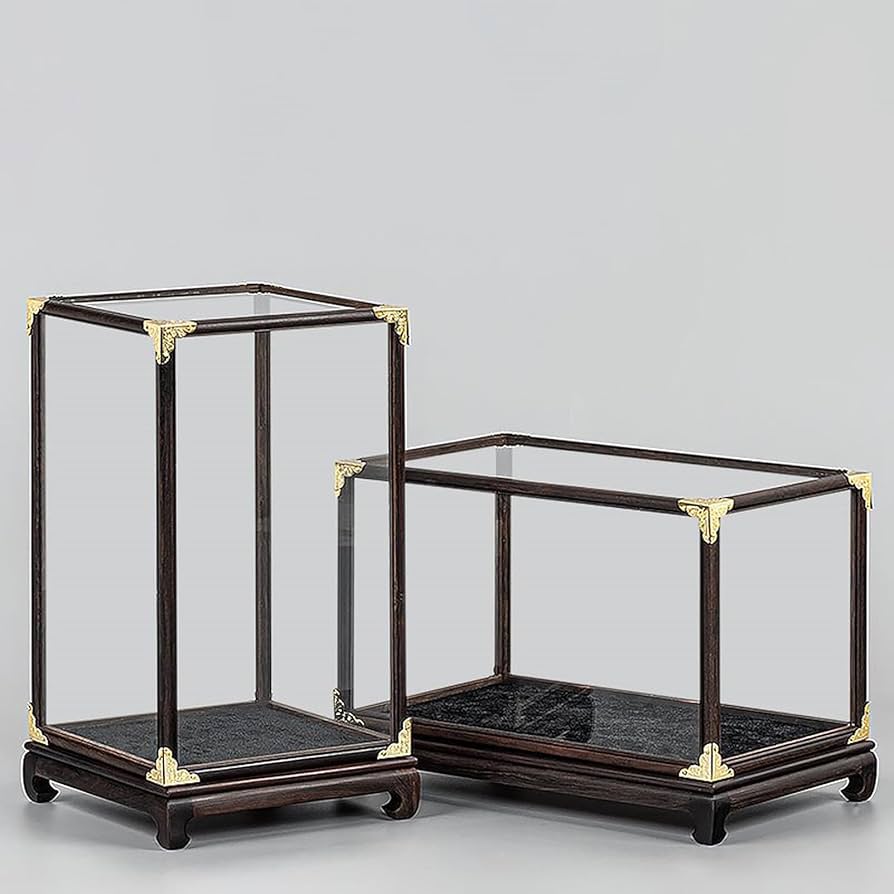 ディスプレイケース　ガラスドーム　天然木　置物　インテリア　工芸品　A3237 楽天市場】GLASS DOME ガラスドーム コレクションケース 天然木