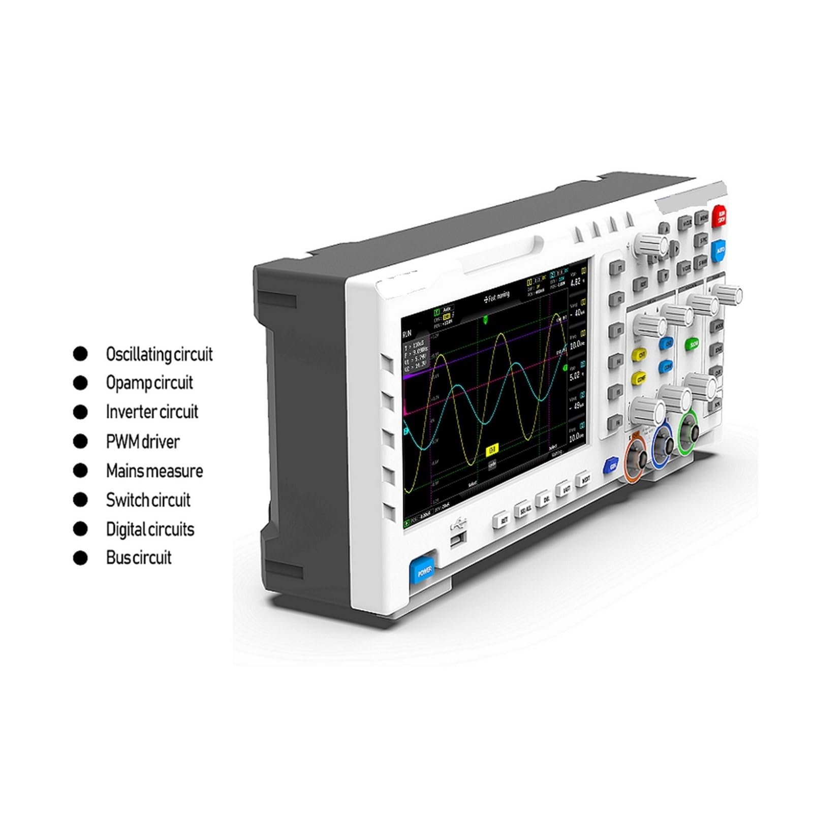 Oscilloscope numérique 1014D générateur de Signal d'entrée double canal 2 en 1 bureau 1GSa/s taux d'échantillonnage sonde P4100(1014D)