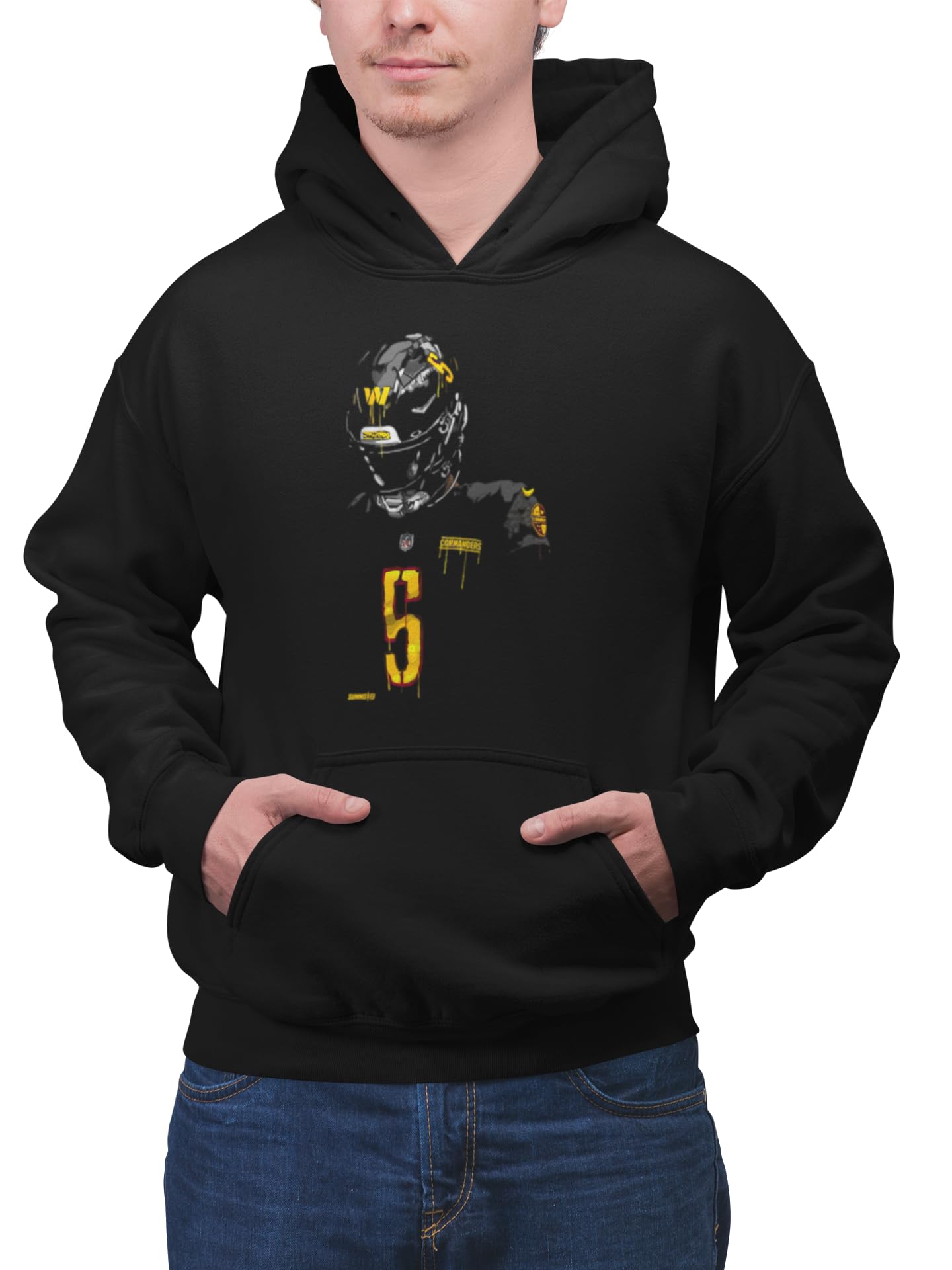 knut Fashion & Streetwear Męska bluza z kapturem American Football NFL męska bluza z kapturem strój Washington Commanders sweter Clothes rozmiary XS-5XL