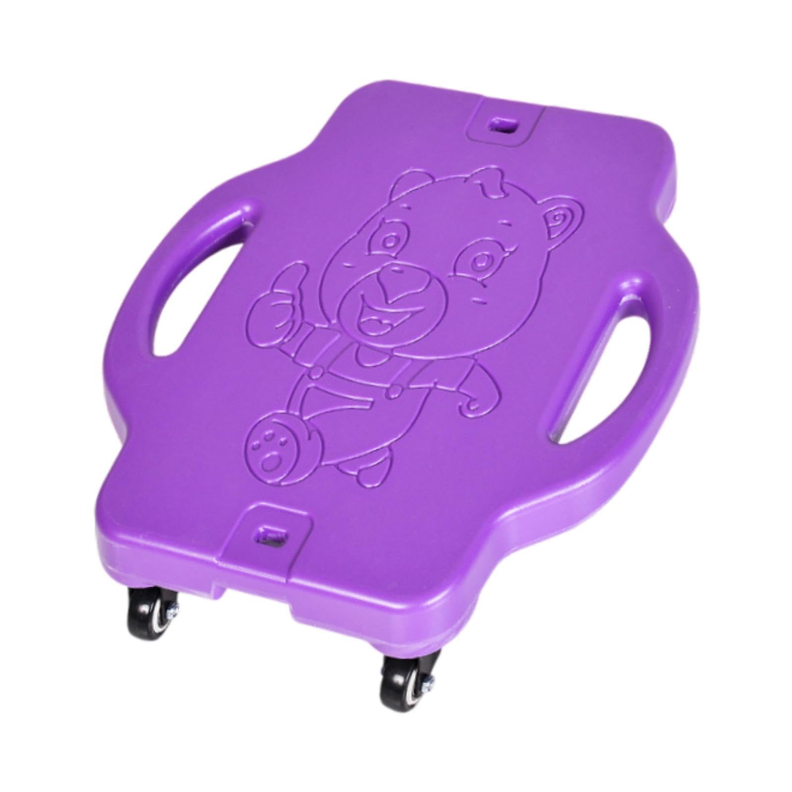 rockible Scooter Board Sitting Board for Kids Child Skateboard with Handle Sport Flat Scooter for Park Gym Basement Indoor and Outdoor, Purple