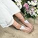 Handmade Barefoot Sandals, Crochet Boho Bridal Shoes for Beach Weddings, Comfy Foot Jewelry for Women, Adjustable Lace Bottomless Footwear (Gold)