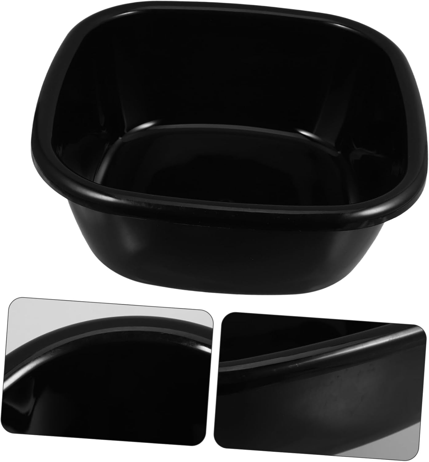 Plastic Square Wash Basin Tub Large Dishpan for Laundry Tasks Face Cleansing