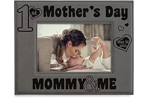 KATE POSH First Mother's Day 2024 Engraved Leather Frame