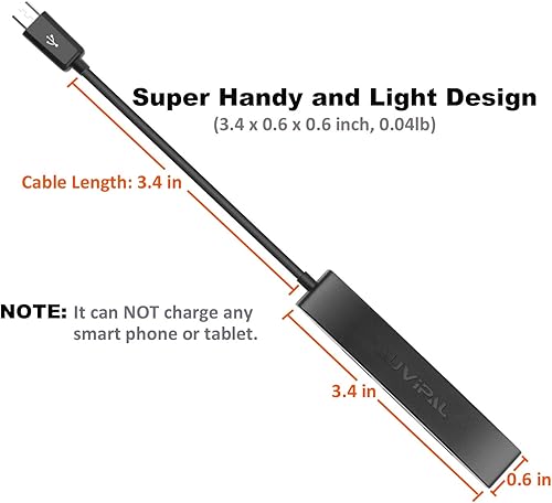Miniatura 5 de AuviPal Adaptador de concentrador OTG Micro USB de 3 puertos (3 puertos USB + puerto de alimentación) para Fire Stick 4K, PlayStation Classic,