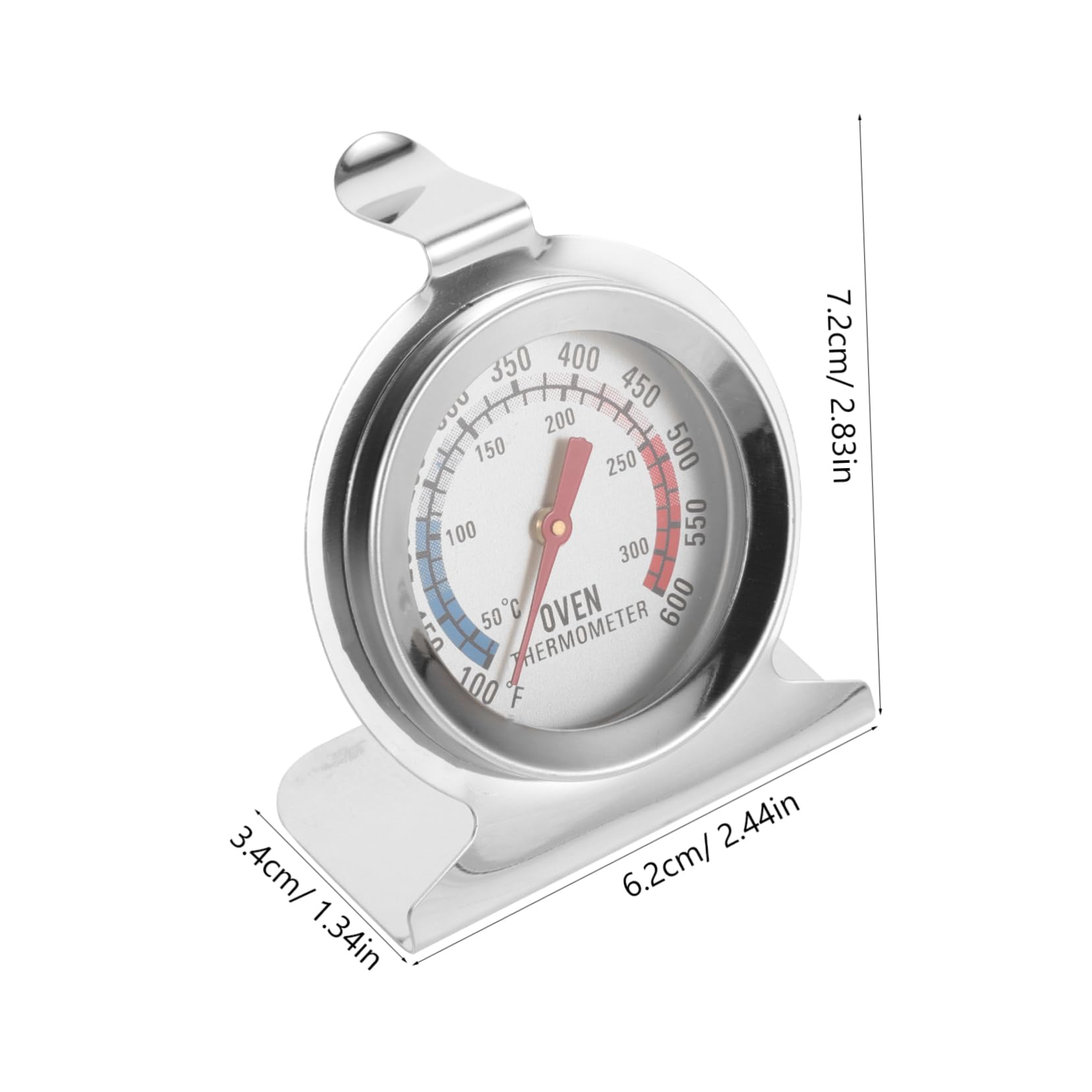Cabilock 2pcs Oven Thermometer Dual Scale Baking Grilling Thermometers Accurate Temperature Gauge for Ovens Grills and Barbecues