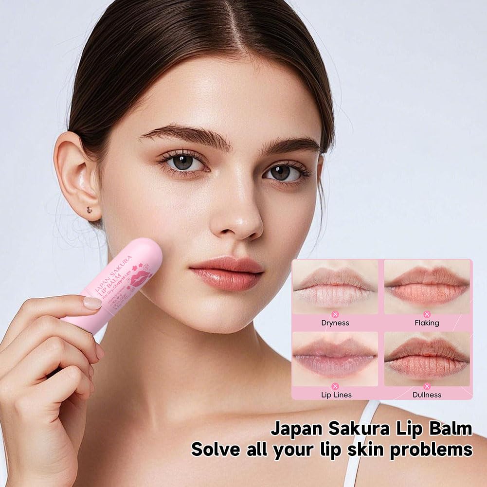 Amazon.com : Wenrny Sakura Hydrating Lip Balm for Women Men,2 Pcs