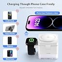 Karwan Wireless Charger 3in1 22w Magnetic Mag-Safe with Lamp for i-Phone 16/16 Plus/16 Pro/16 Pro Max, iPhone 15/15 Plus/15 Pro/15 Pro Max,iPhone 14/13/12, Samsung 21/22/23/24/25,iwatch-White gallery image