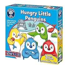 Orchard Toys Hungry Little Penguins Game, Fun Penguin Game, Two Ways to Play, Colour and Memory Game, Kids Age 3+, Birthday Gift