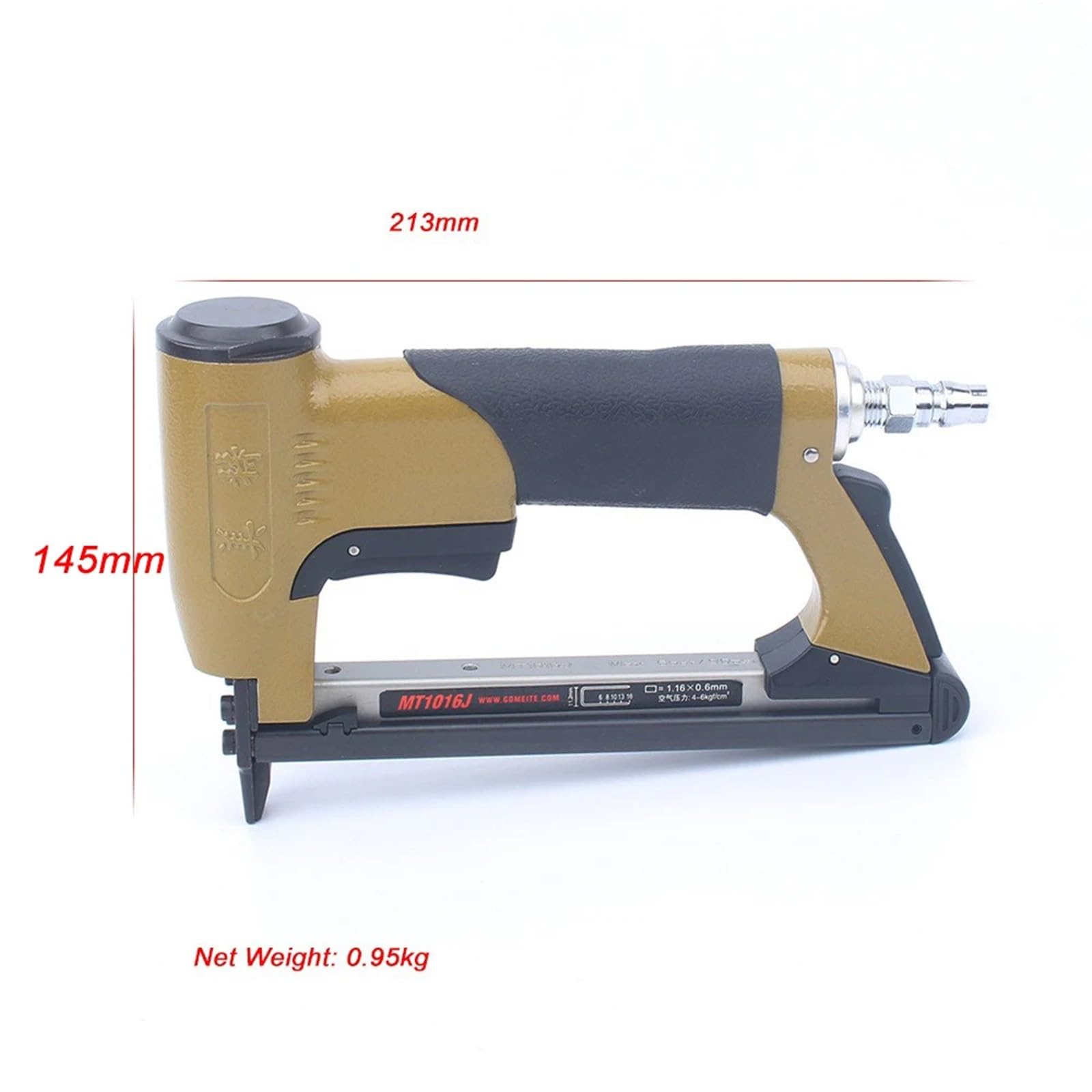 MT1016J Crown 11,2 mm pneumatyczny pistolet do paznokci U długość nogi 6-16 mm zszywacz pneumatyczny do mebli