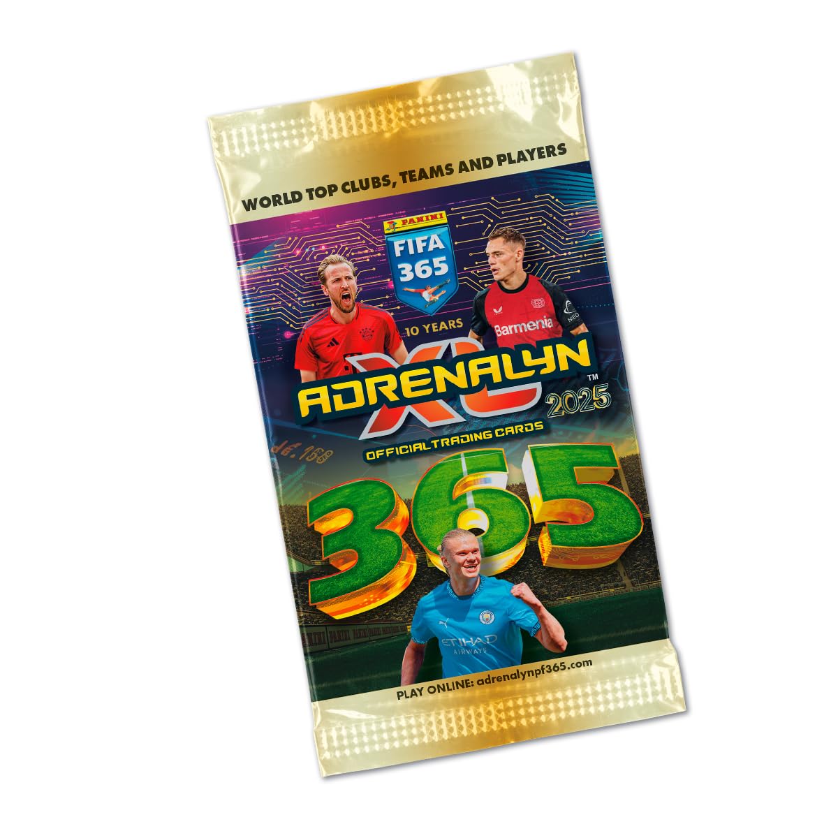 Adrenalyn FIFA 365 2024-2025 Panini 004911box50e - Boîte de 50 enveloppes TC Adrenalyn Fifa 365 2024-2025 - Couleur dorée