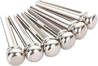 Guitar Bridge Pins 18pcs Guitar Bridge Pins String Metal Brass Endpin For Replacement(Sliver)