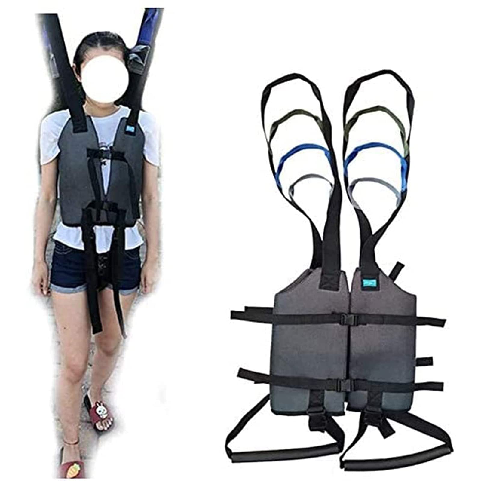 Sangles De Levage pour Patients, Entraîneurs De Jambes Debout, Exercices pour Cuisses, Hanches, Taille, Supports Lombaires, Aides À La Marche, Ceinture De Transfert avec Tampo,
