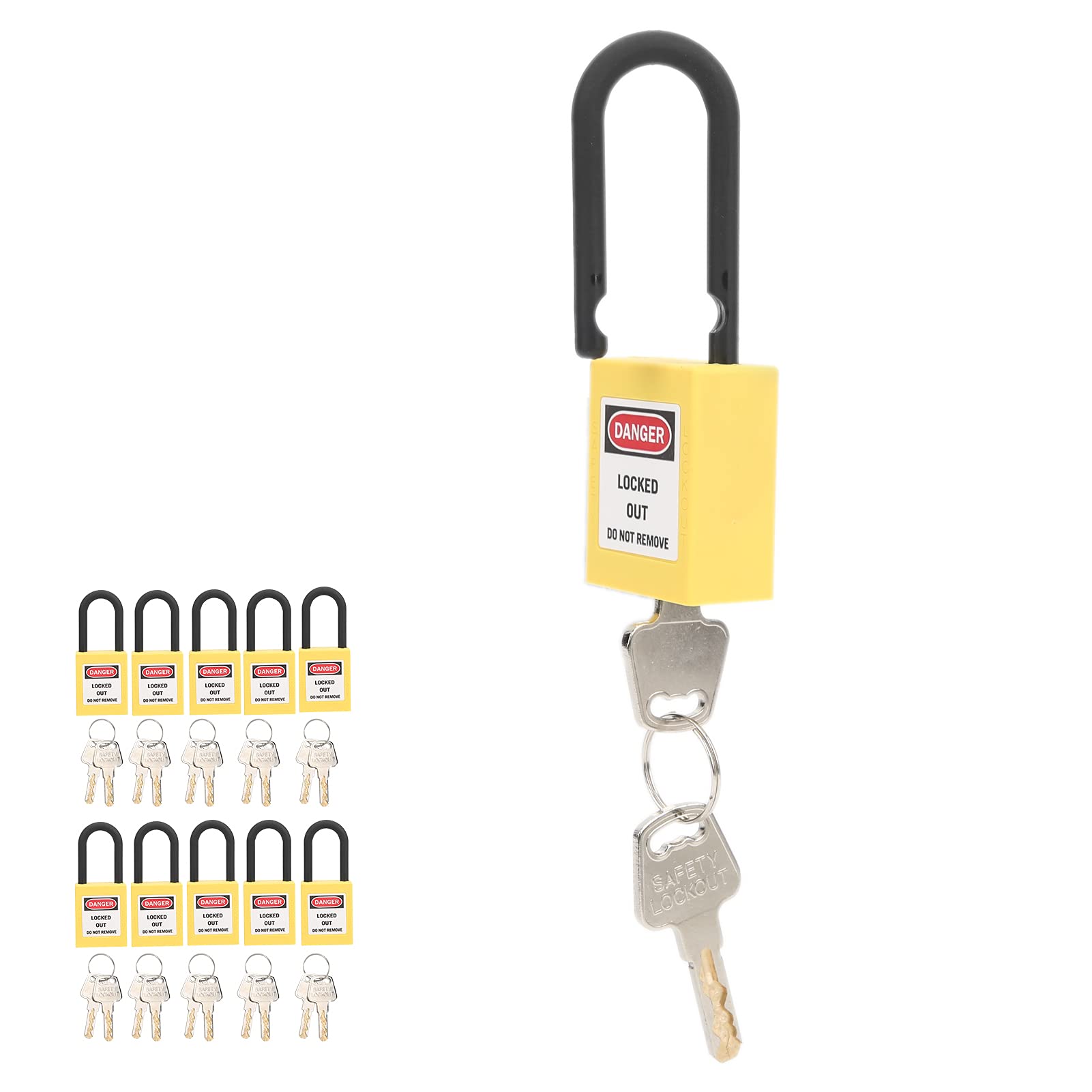 Sxhlseller 10 Zestawów 38mm Kłódka Blokady, Nylonowa Kłódka Tagout, dla