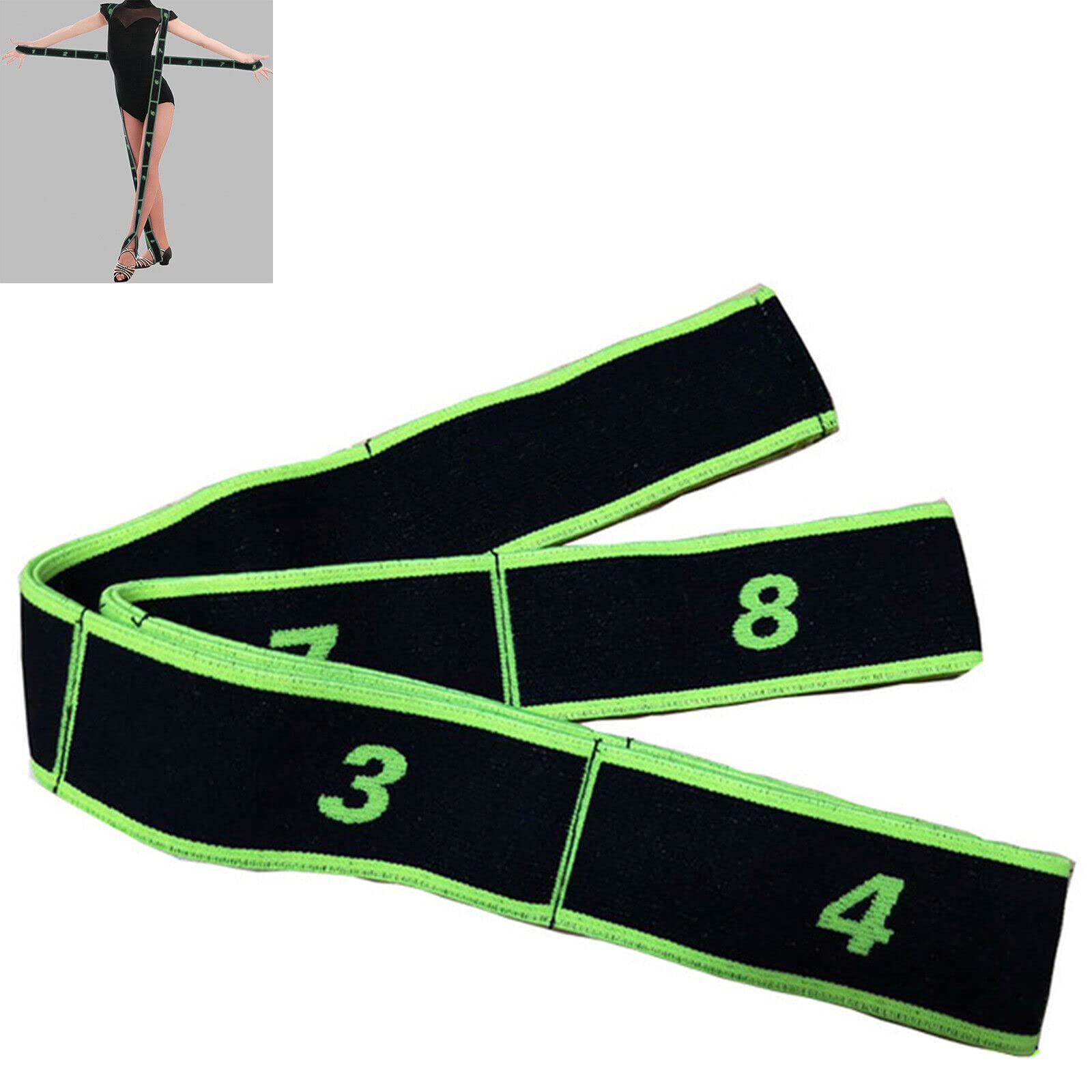 IRIS 8 Loops Elastic Resistance Exercise Loop Band for Ballet Dance Yoga Pilates Gymnastics Pull Up Assist/Muscle Toning/Stretching/Physical Therapy and More, 90cm*4cm (B0BY1WBV59) Amazon Price History, Amazon Price Tracker