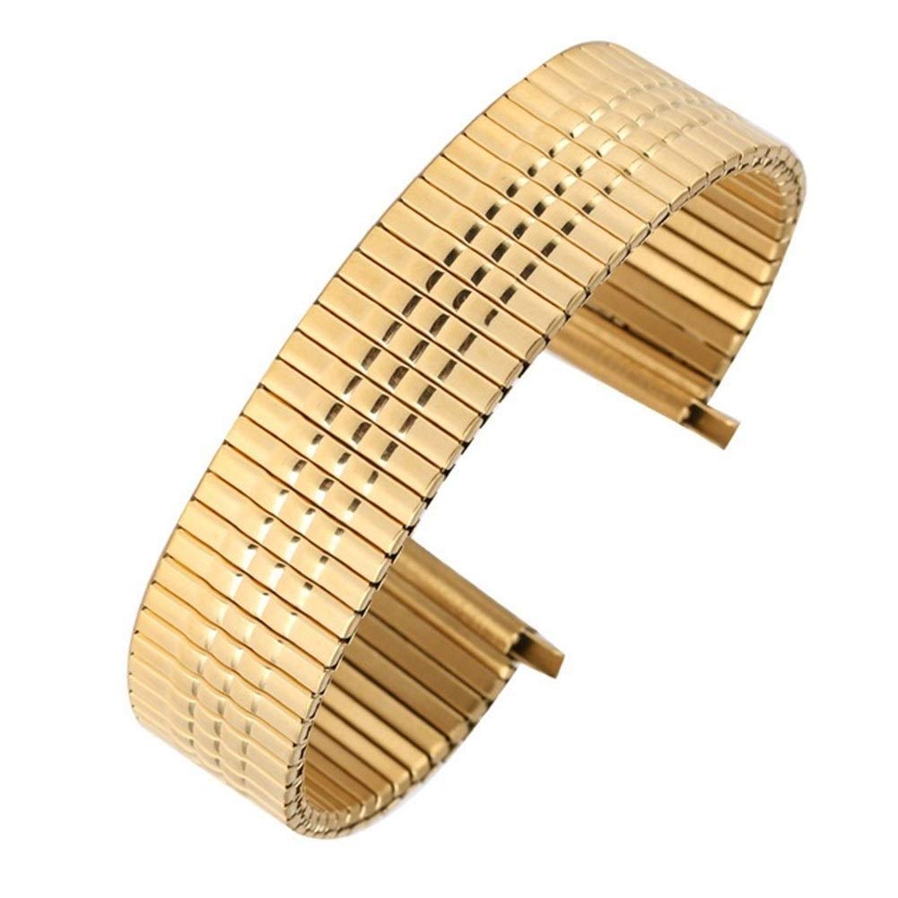 Cinturino per Orologio Cinturino per Orologio Elastico 16mm Cinturino in Acciaio Inossidabile 18mm Senza Fibbia in Metallo Sostituzione Cinturino per Orologio da 20mm Bracciale da 22mm