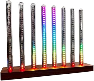 rhythm recognition light sound activated party lights rhythm lights Wireless pickup Spectrum display High-pixel display Easy-to-replace glass dust cover Vintage design with solid wood base Can be used