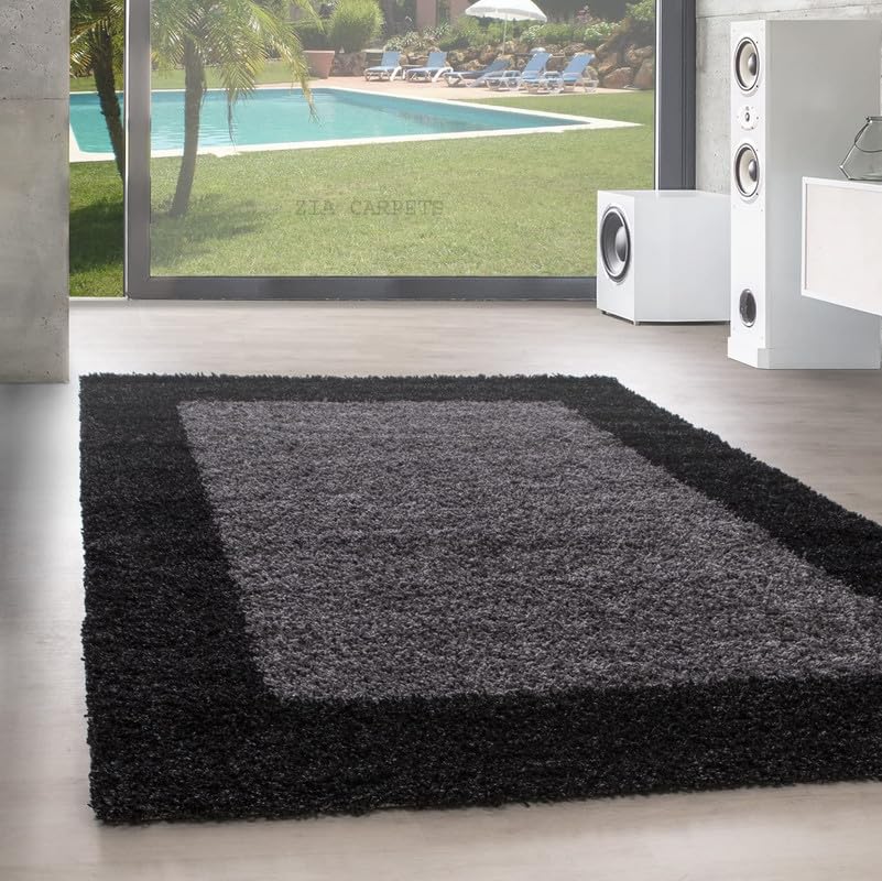 Image of zia carpets Cozy Soft Shaggy Non Slip Carpet for Home Decor Aesthetic Rugs with 2.5 inch Thikness Size 3x5 feet
