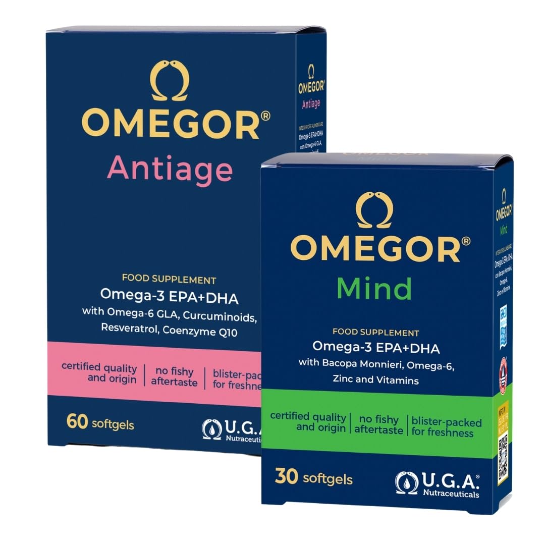 Pacchetto per Omegor Antiage e Omegor Mind 30 cps