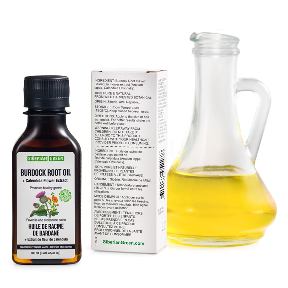 Siberian Green Burdock Oil with Calendula Flower Extract